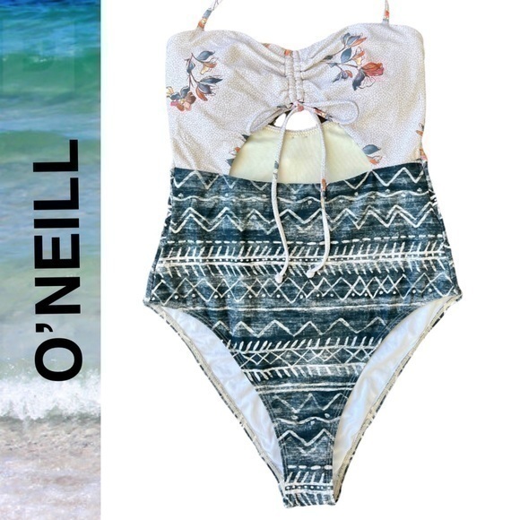 O'Neill Other - NEW O'Neill Surfside Bungalow Stripe Multi One-Piece Swimsuit Women Swim Size S